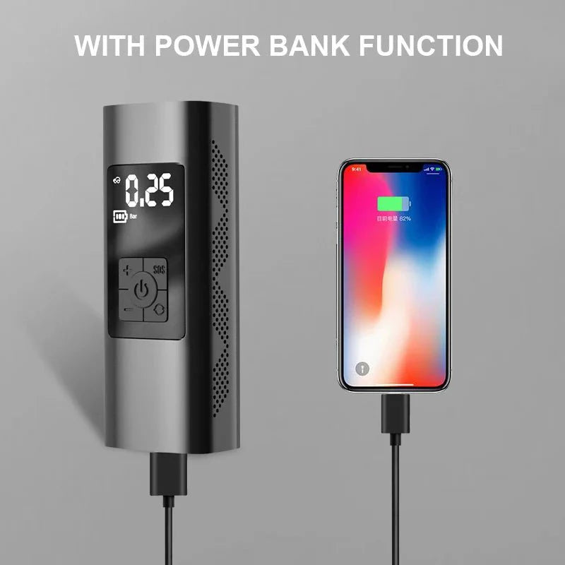 Air Compressor Mini Portable Electrical Air Pump - charging